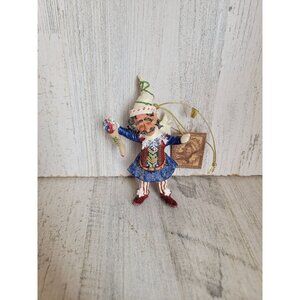 Demdaco Drolleries Luigi Cookie Decorator ornament‎ xmas 2002